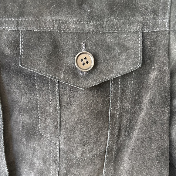 Theory Black Suede Jacket - Picture 7 of 10